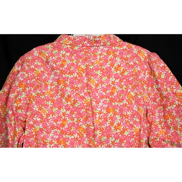 2006 Gymboree Freshly Picked Floral Jacket Ruffled Hem Cuffs Bows sz 10 Lightwei - Picture 7 of 11